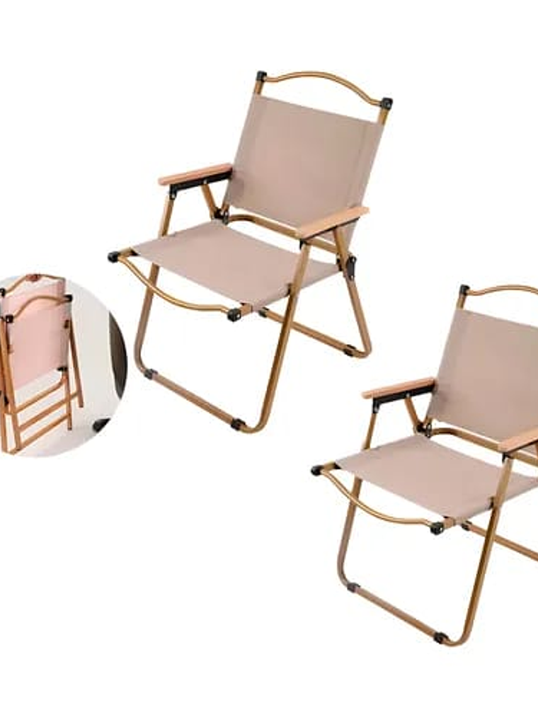 CAMPING PLEGABLE BEIGE/NEGRA  2