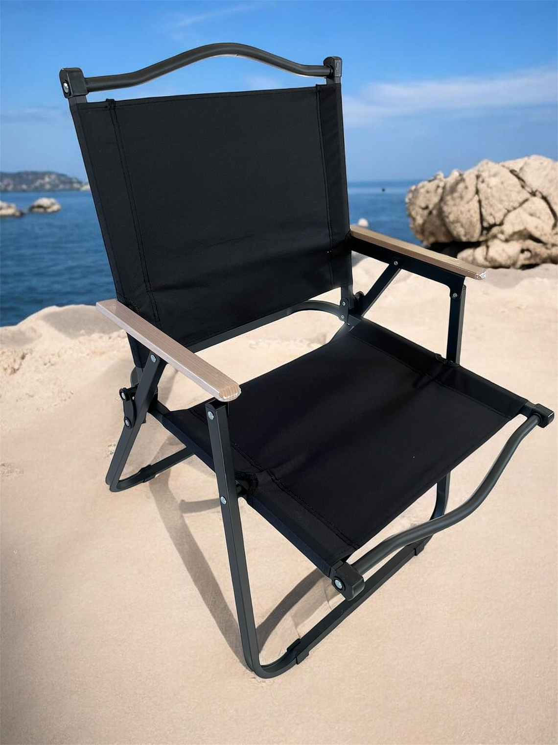 CAMPING PLEGABLE BEIGE/NEGRA  4