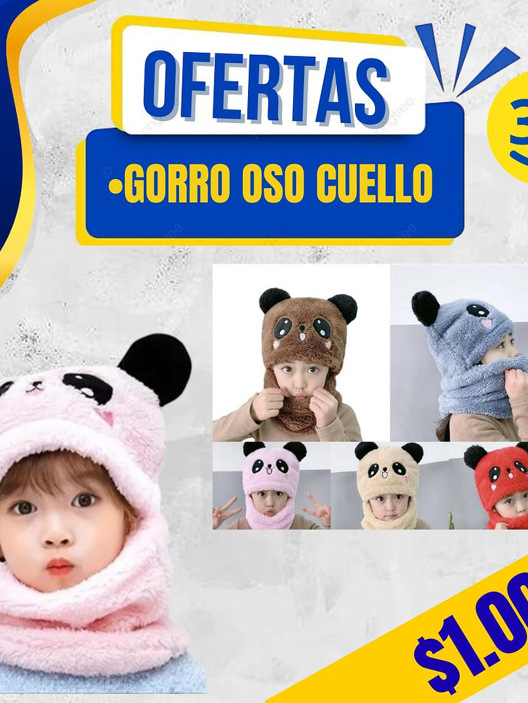 GORRO OSO CUELLO 1