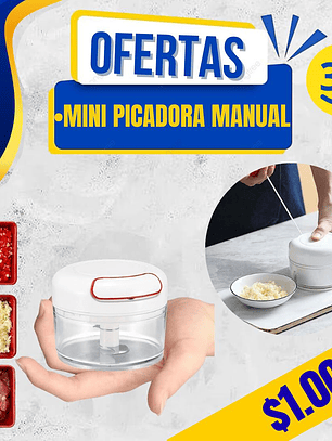 MINI PICADORA MANUAL