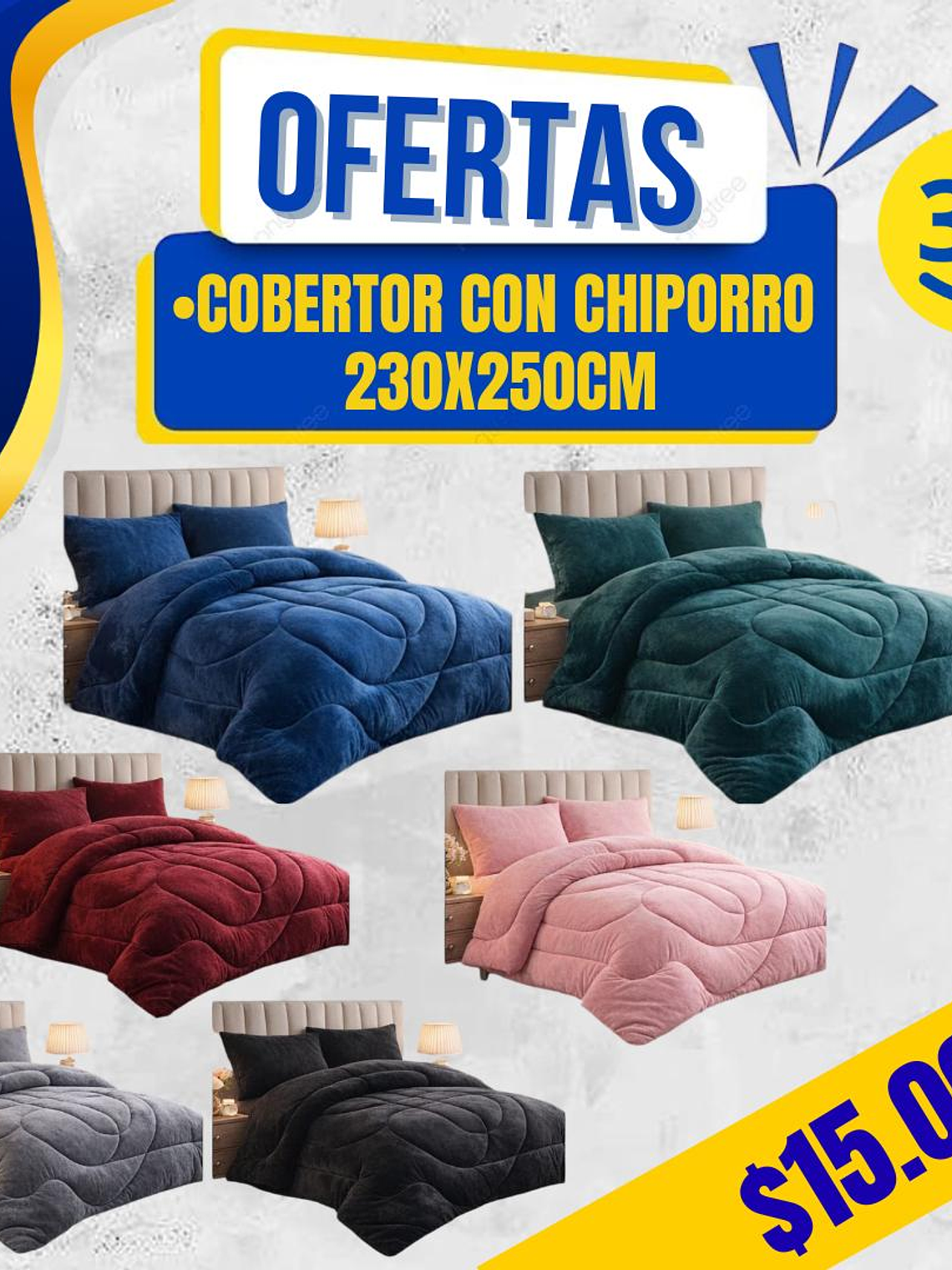 COBERTOR CON CHIPORRO 230X250CM  1