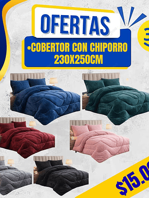 COBERTOR CON CHIPORRO 230X250CM 