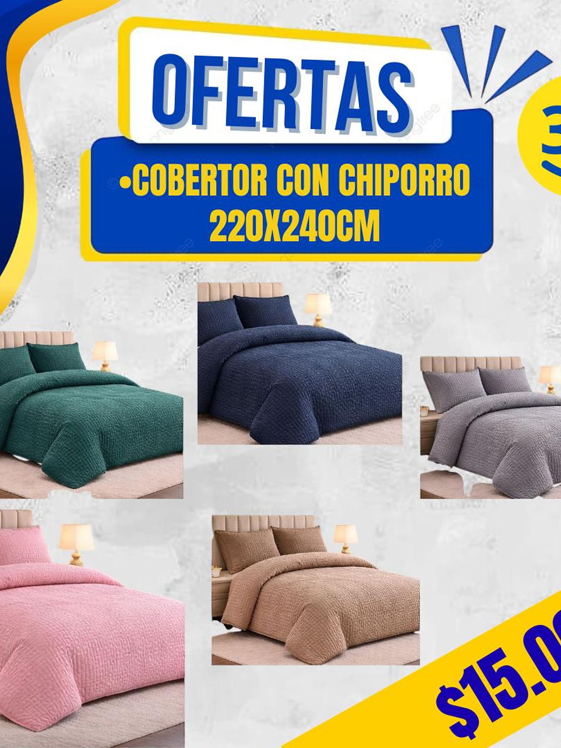 COBERTOR CON CHIPORRO 220CMX240CM 1
