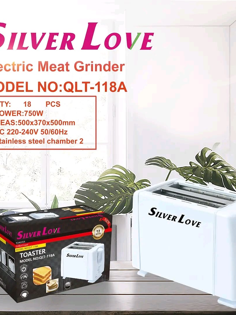 TOSTADOR DE PAN SILVER LOVE 1