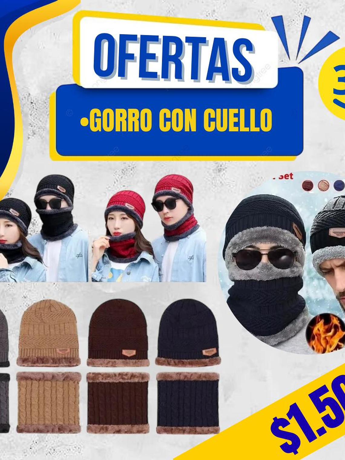 GORRO CON CUELLO ADULTO  (734) 1