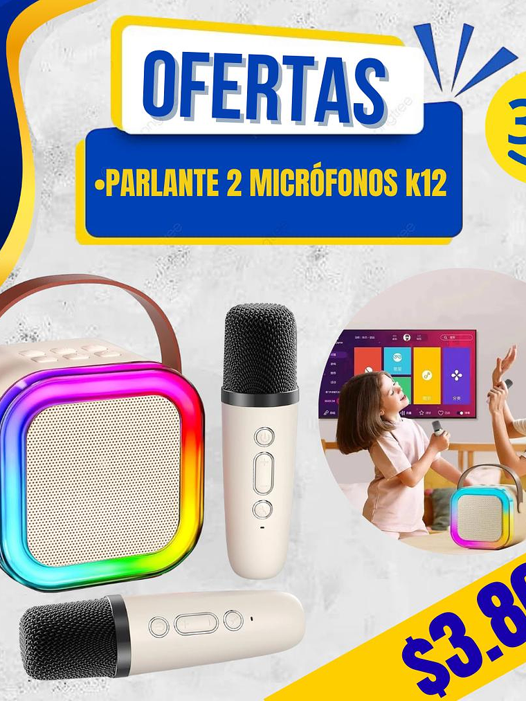  PARLANTE 2 MICRÓFONO K12 1