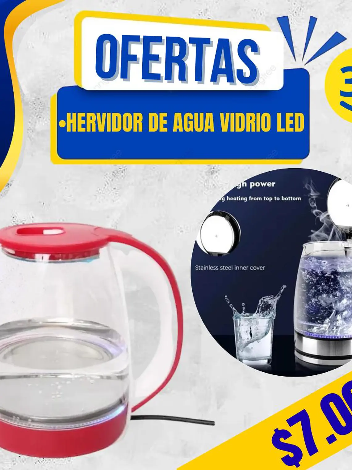  HERVIDOR DE VIDRIO LED 1
