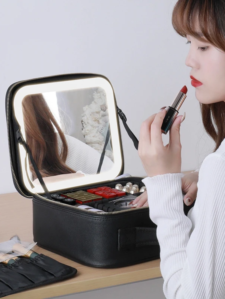 ORGANIZADOR MAQUILLAJE LED  2