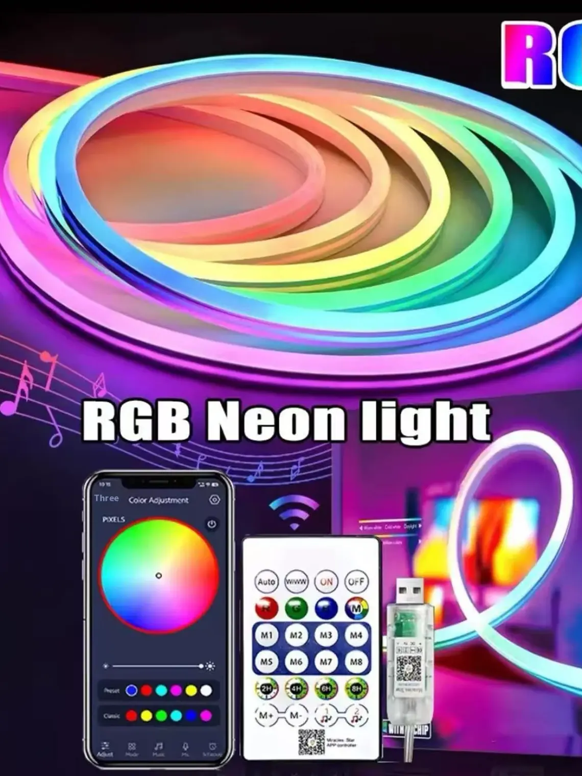 TIRA LED NEÓN 5MTS 3