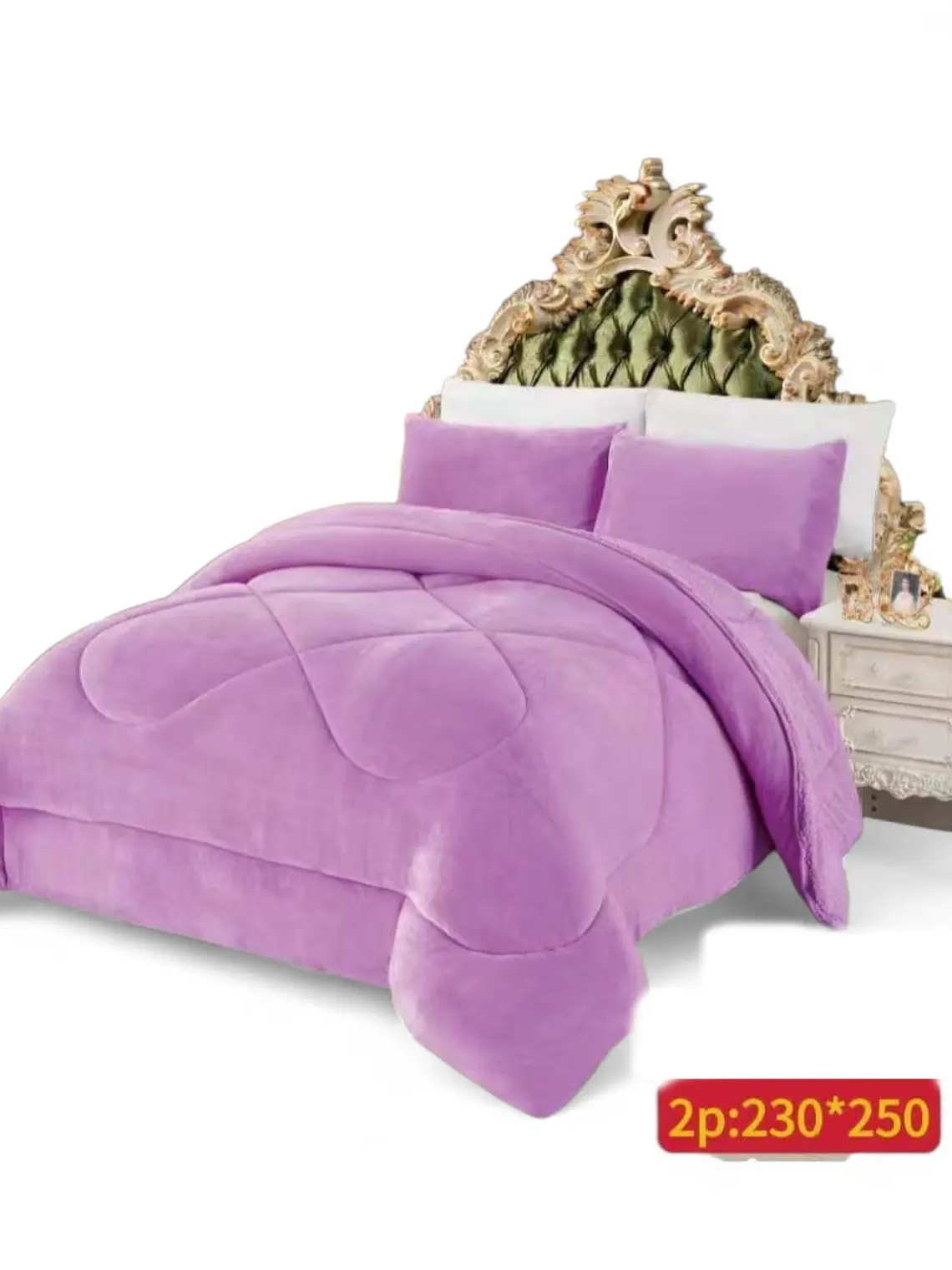 Cobertor con chiporro liso 230x250 4