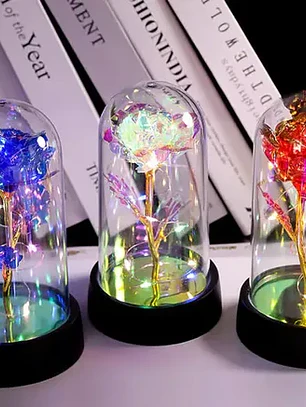 Cupula rosa led 
