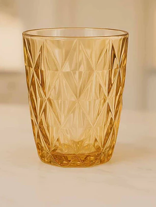 VASO AMBAR 250ML SET DE 6 VASOS 