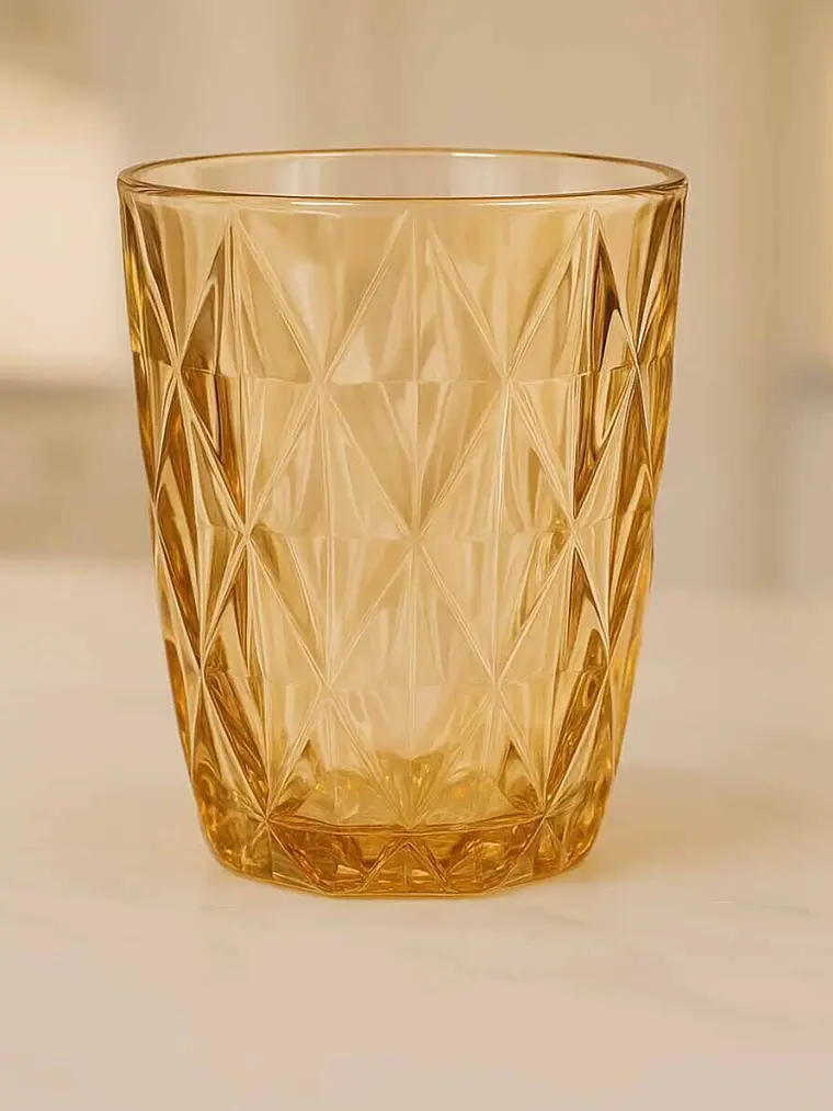 VASO AMBAR 250ML SET DE 6 VASOS  1
