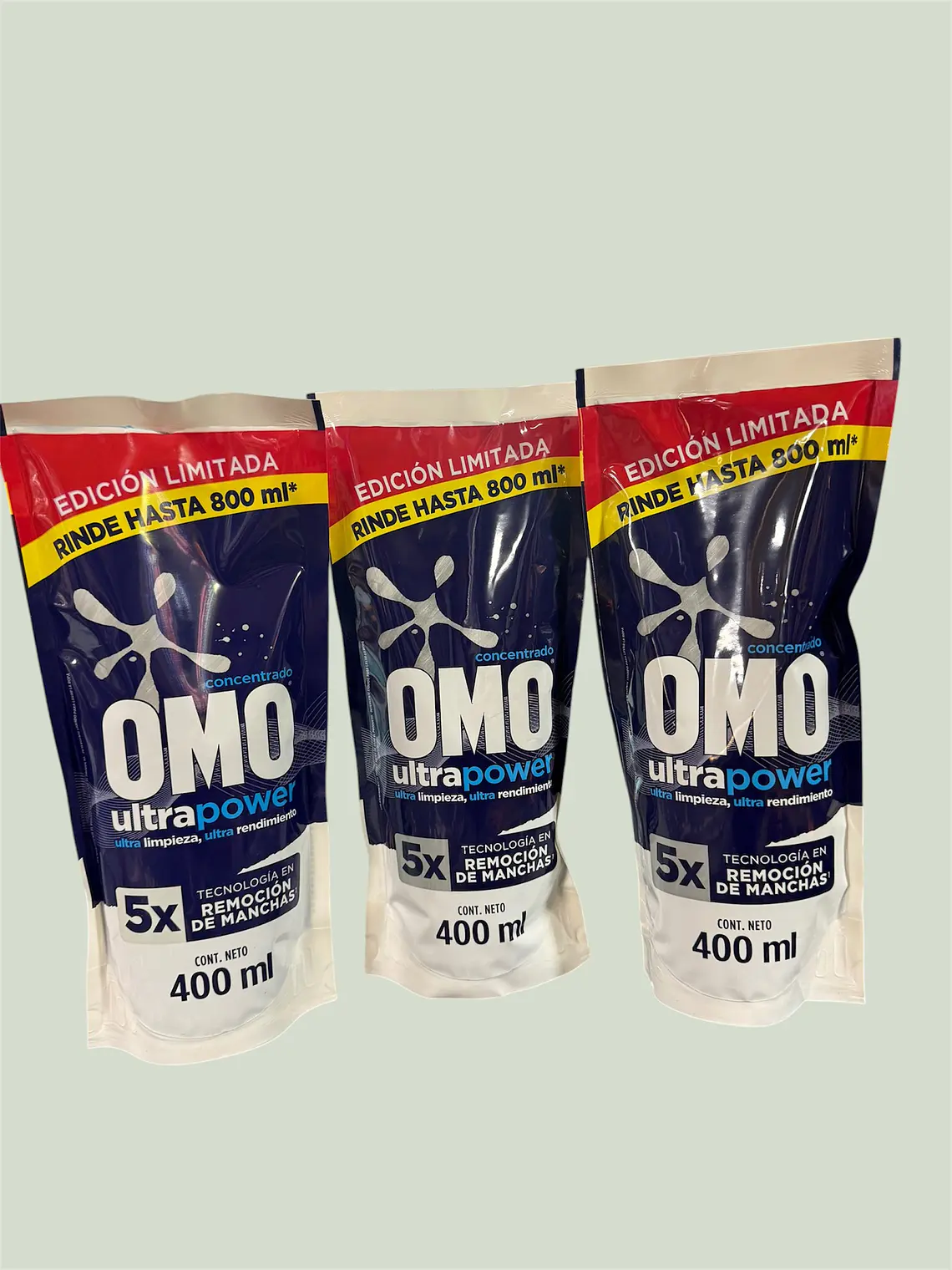 DETERGENTE LÍQUIDO OMO 400 ml X CAJA DE  15 PCS  1