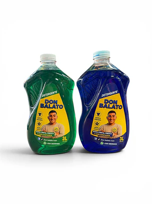 DETERGENTE LÍQUIDO DON BALATO 3 LTS X PACK DE 5 PCS 