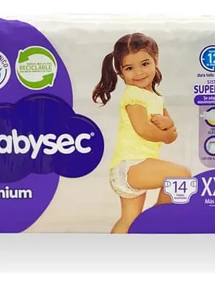 PAÑALES DESECHABLES BABYSEC 14PCS XXG 