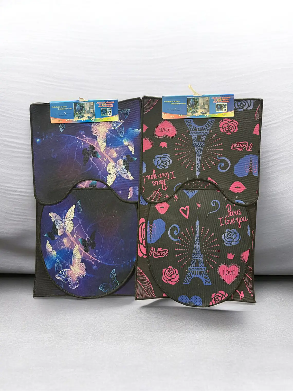 SET BAÑO DISEÑOS 3PCS  1