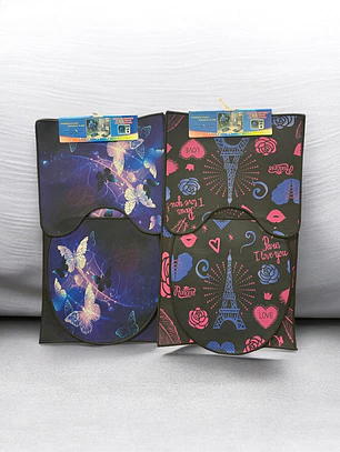 SET BAÑO DISEÑOS 3PCS 