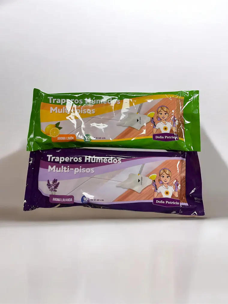TRAPEROS HUMEDOS LAVANDA/LIMON X 12 PCS  1