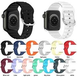 Correa con carcasa para Apple Watch 42mm Silicona corrugada - Image 1