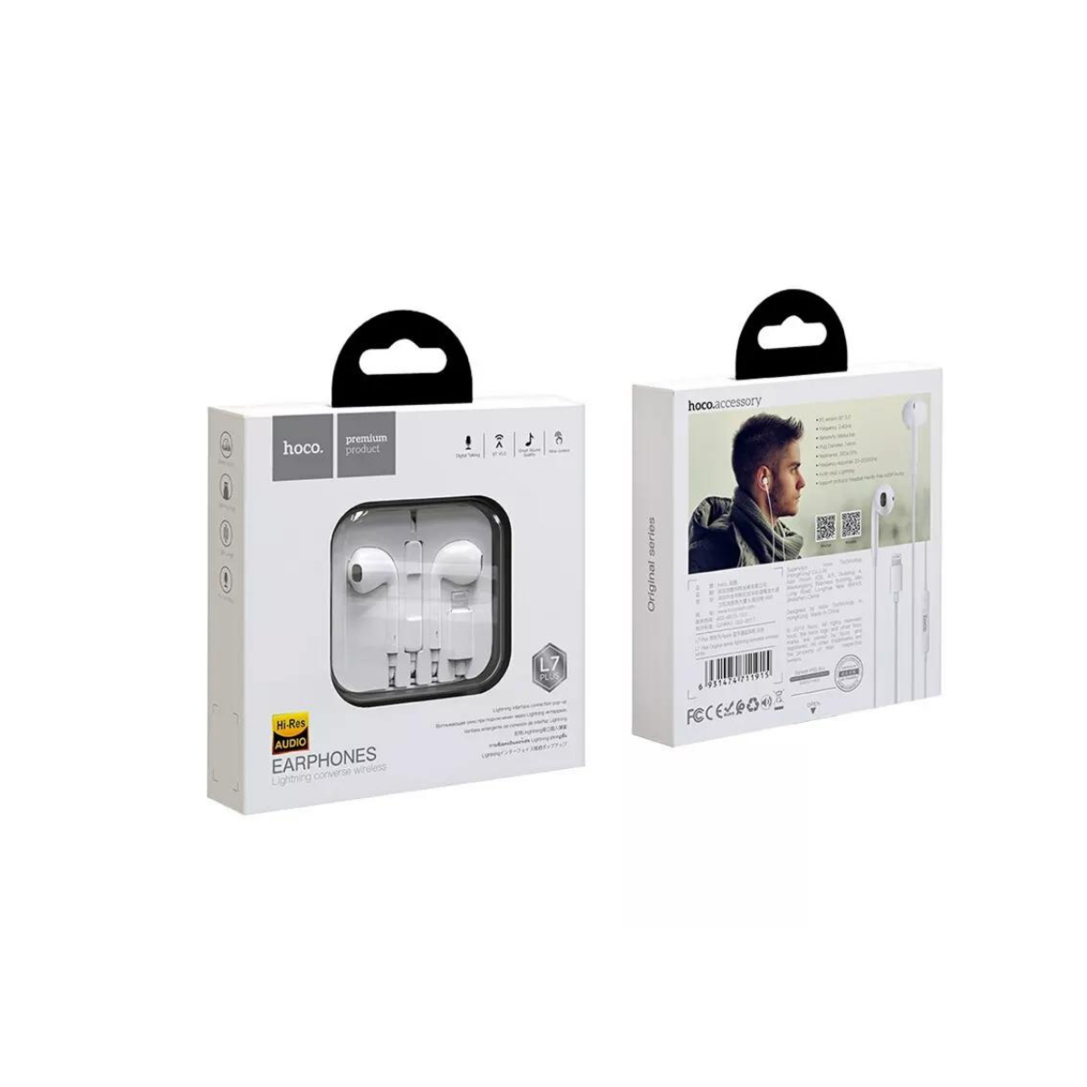 AUDIFONOS HOCO EW19 PLUS BLUETOOTH TWS MORADO