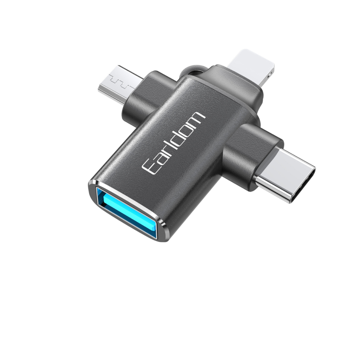 Adaptador Usb 3.0 Micro Usb Lightning Tipo C 3 en 1 Otg Earldom