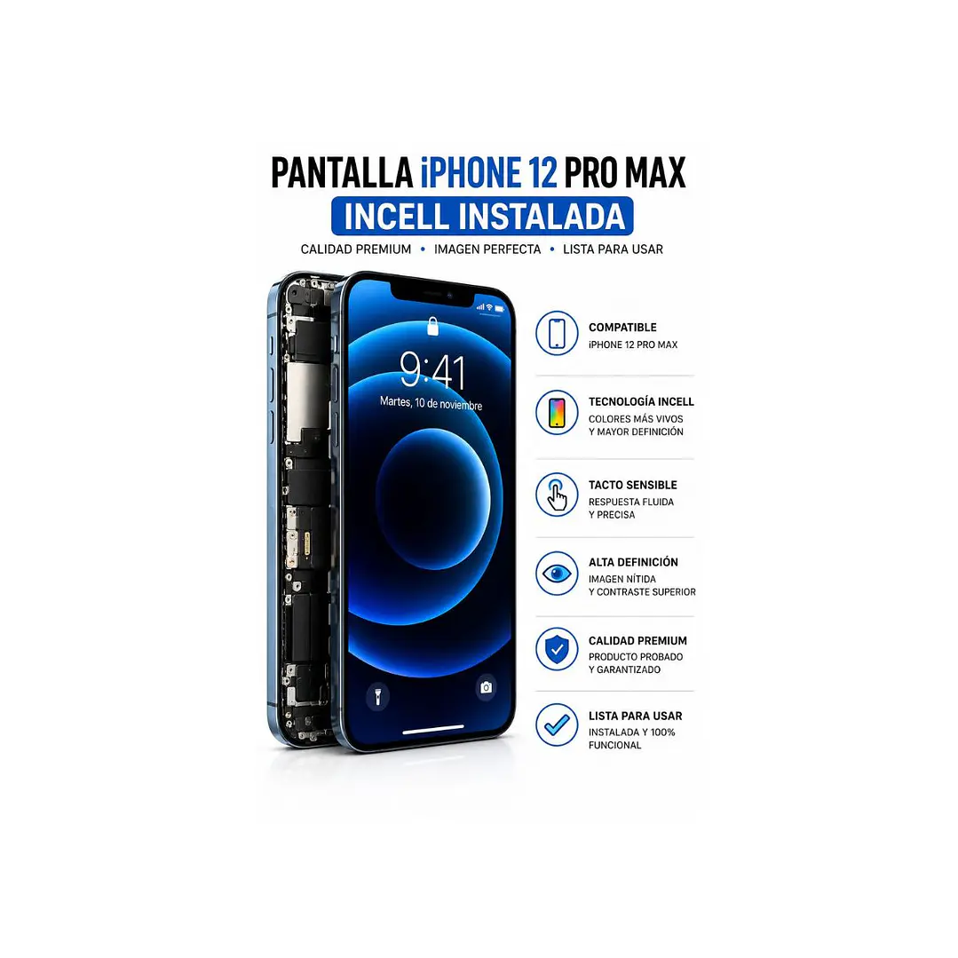 Pantalla iPhone 12 PRO MAX  INCELL con Instalación Incluida providencia 1