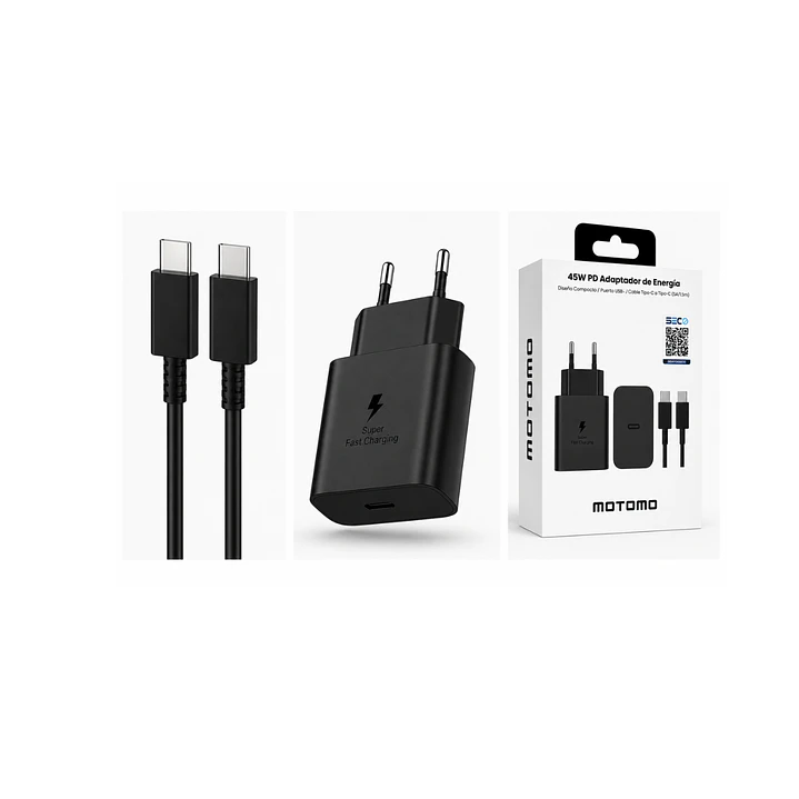 Cargador Rápido Tipo C 45w Motomo PD-LS45 Con Cable - SEC 2