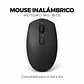 Mouse Inalambrico Negro Motomo W70 - Miniatura 2