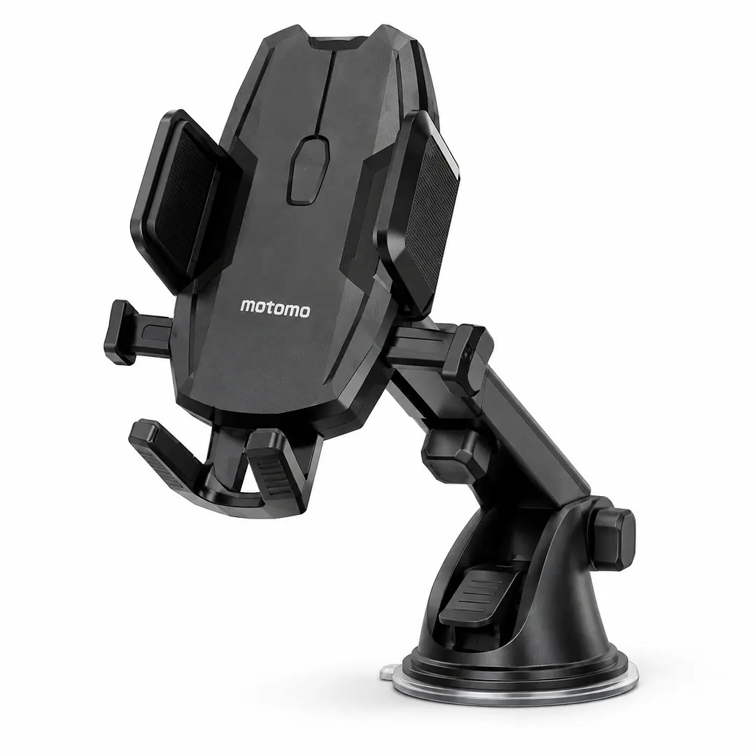 Soporte Celular para Auto - Parabrisas y Tablero Negro Motomo MOT28 1