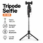 Trípode Selfie Stick Bluetooth JC-22S 185 cm con Luz y Control Remoto - Miniatura 2