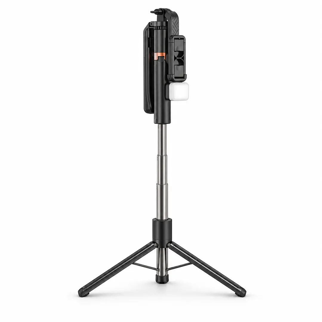 Trípode Selfie Stick Bluetooth JC-22S 185 cm con Luz y Control Remoto 1