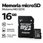 Tarjeta de Memoria MicroSD Motomo 16 GB Clase 10 con Adaptador SD - Miniatura 2