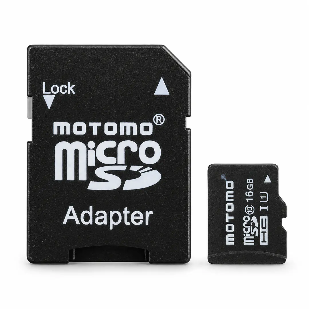 Tarjeta de Memoria MicroSD Motomo 16 GB Clase 10 con Adaptador SD 1