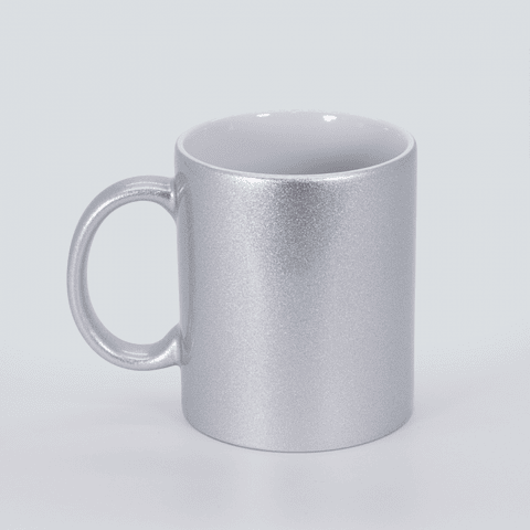 Taza Personalizable 11oz Plateado Metalica