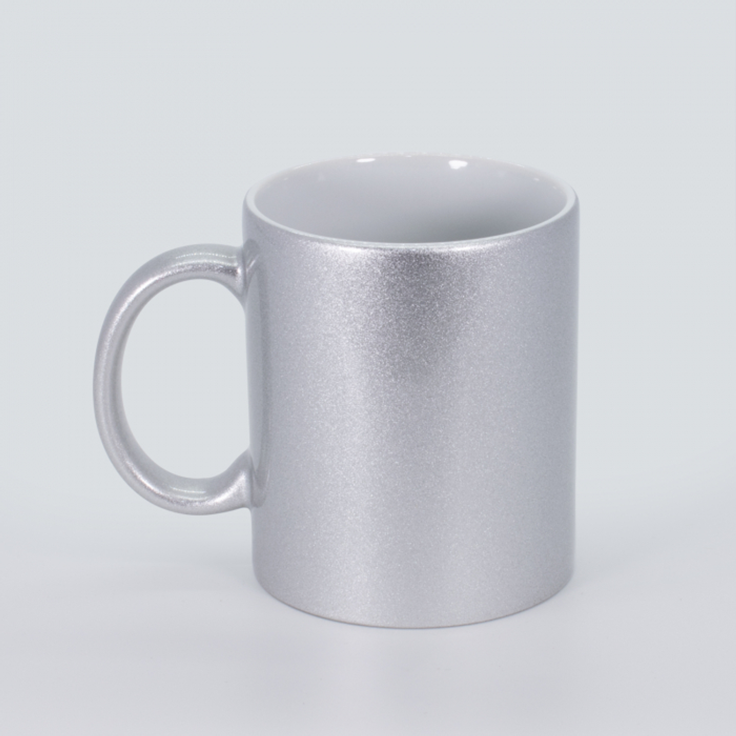 Taza Personalizable 11oz Plateado Metalica 1