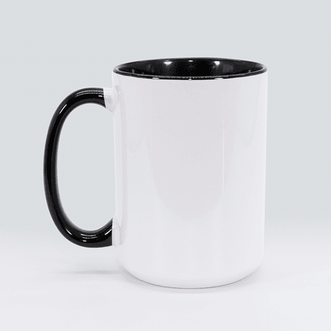 Taza Personalizable 15oz Interior Negro