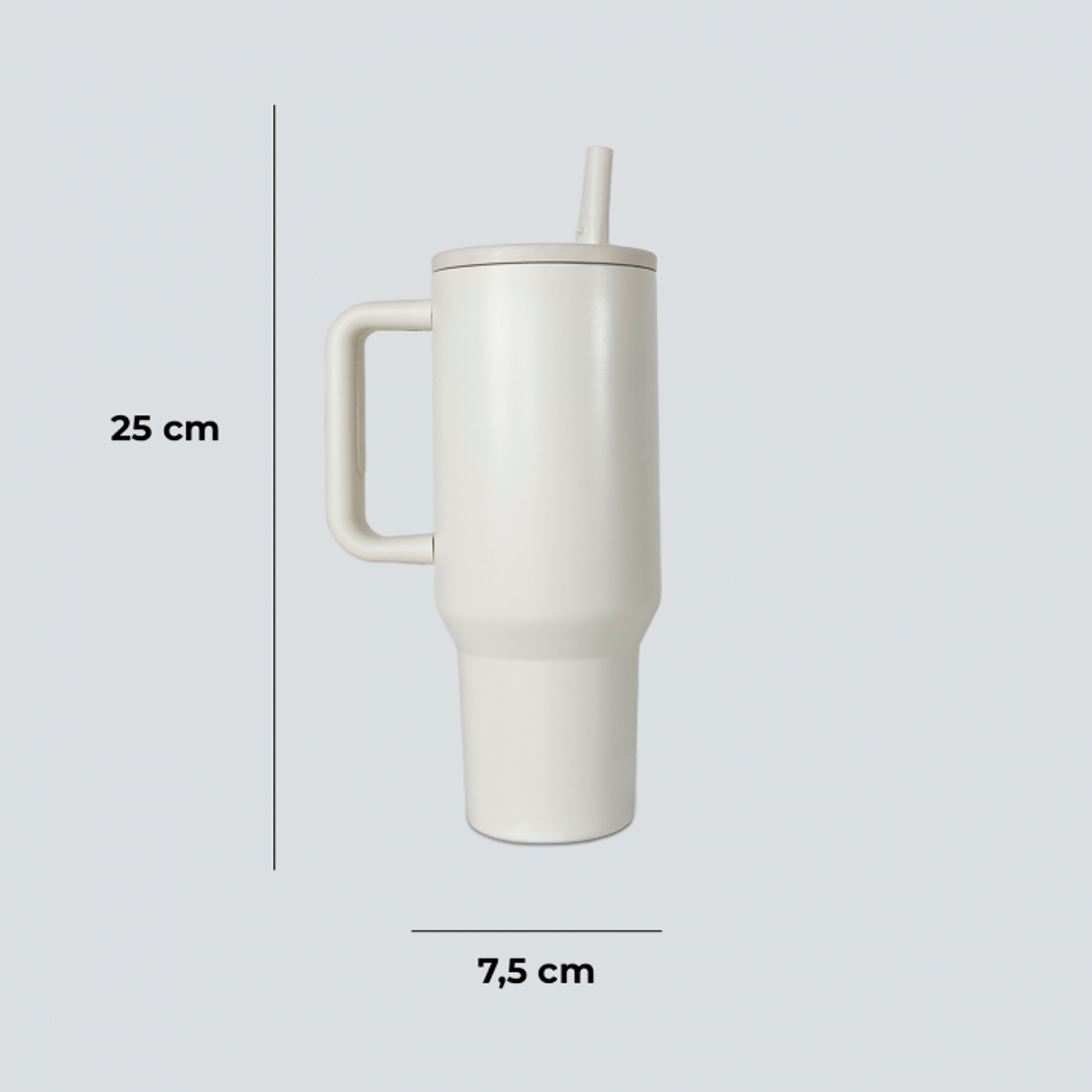 Vaso Térmico Premium Personalizable 1.2L Crema 3