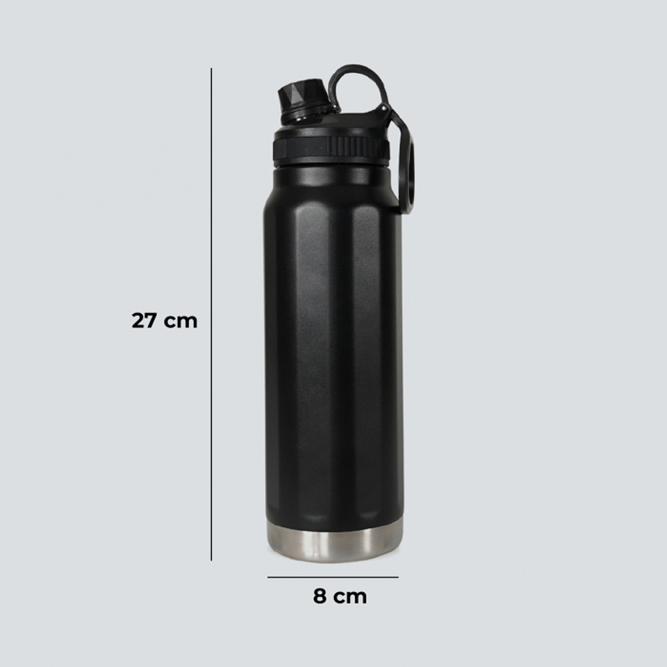 Botella Termica Personalizable 800ml Negra 2
