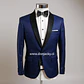 terno azul de gala marino hombre - Miniatura 2