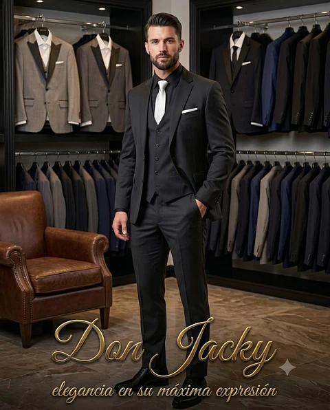 Terno Negro de Gala 3 Piezas para Hombre – Novios y Eventos Formales