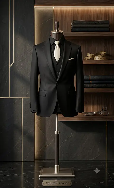 Terno Negro de Gala 3 Piezas para Hombre – Novios y Eventos Formales