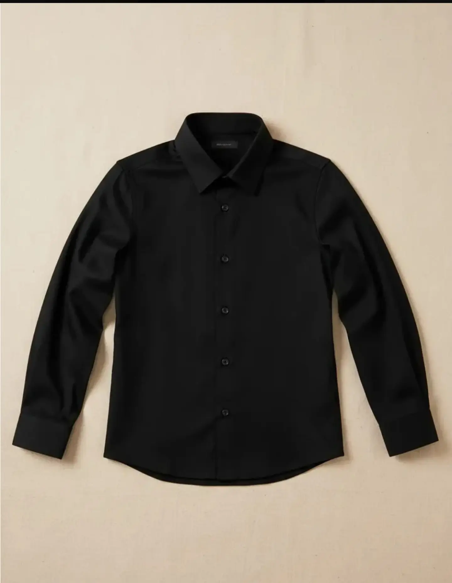 Camisa Formal de Niño negra Manga Larga (Tallas 6 a 16) 2