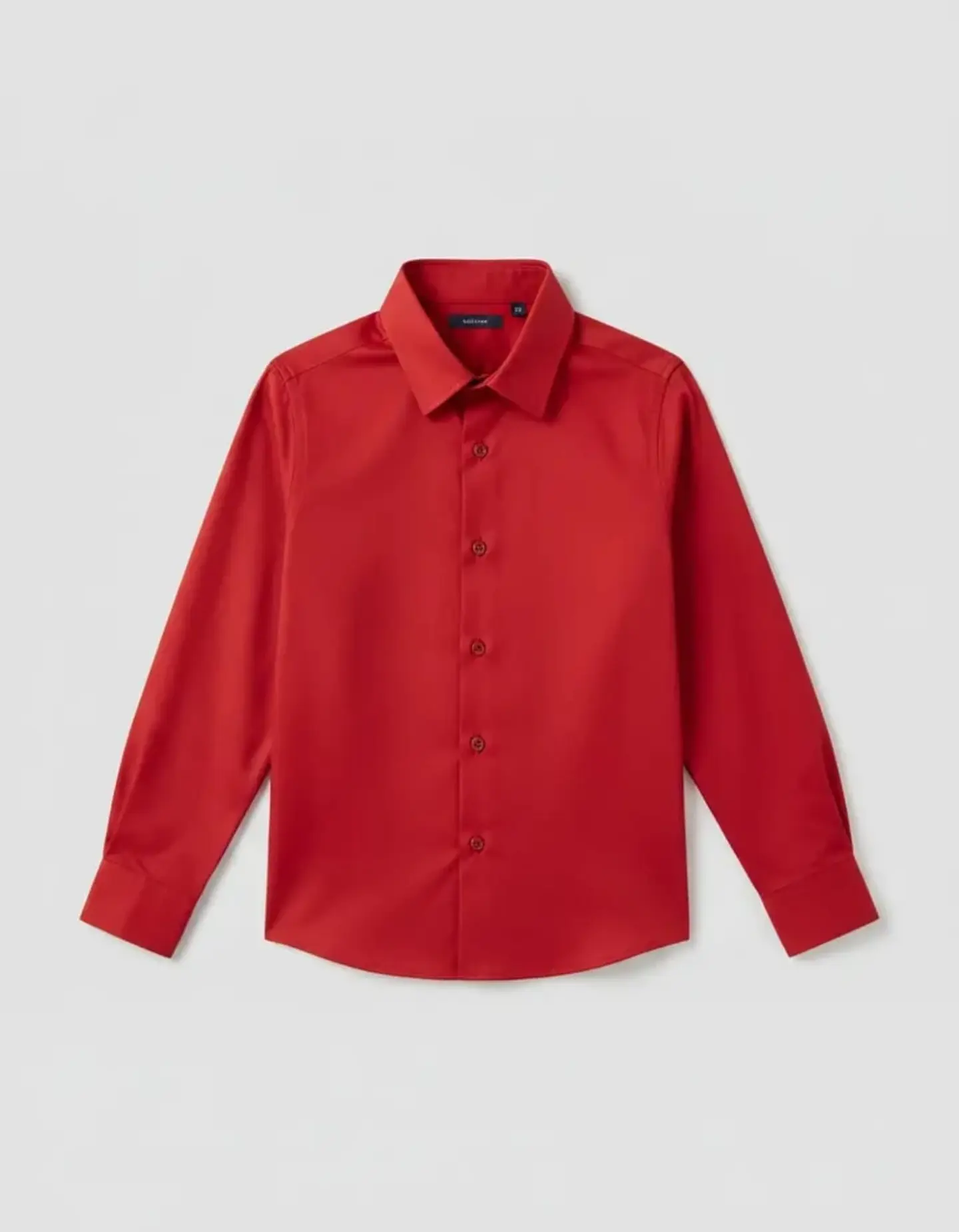 Camisa Formal de Niño Roja Manga Larga (Tallas 6 a 16 3