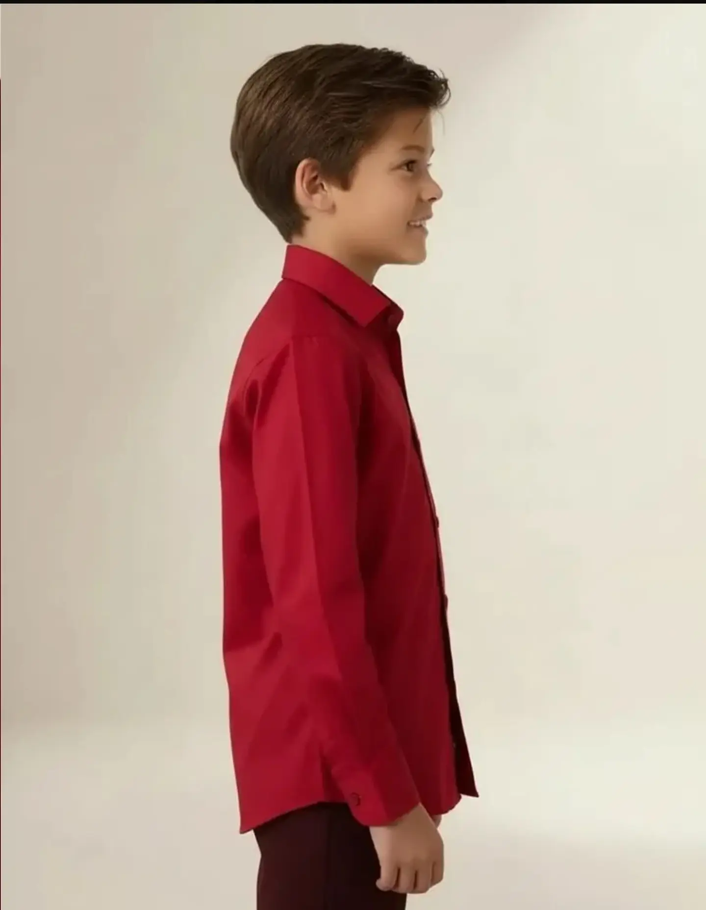 Camisa Formal de Niño Roja Manga Larga (Tallas 6 a 16 4