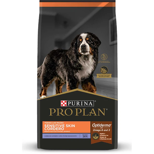 Pro Plan Sensitive Skin Cordero 12 KG 1