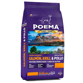 Poema Proteínas Patagónicas - Salmón, Krill & Pollo 3 kg