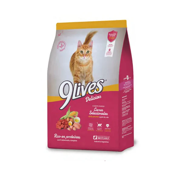 9 Lives Gato Carne 8 KG