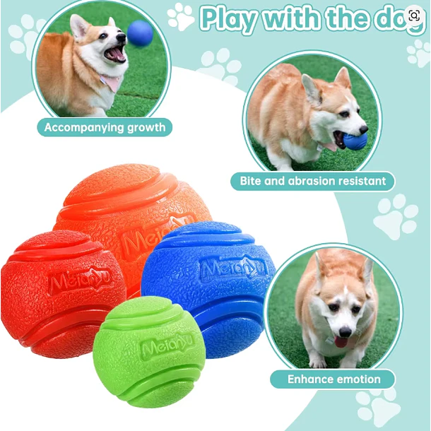 Pelota sólida de goma para perros 5CM 2