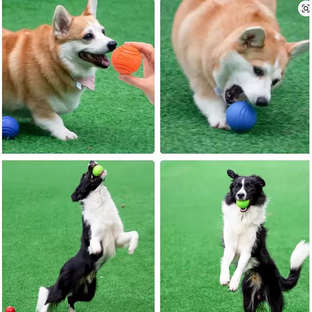 Pelota sólida de goma para perros 5CM 3